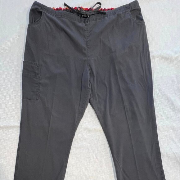 Size 2XL Dickies Gray Drawstring Scrub Pants - Picture 1 of 10